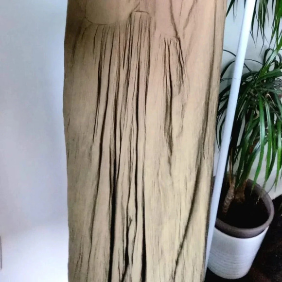 Free People Amalfi Embroidered Sleeveless Jumpsuit in Olive Green US 2 - Picture 5 of 9